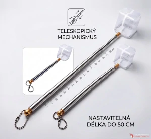 Síťka 3D na krevety teleskopická 15-50cm