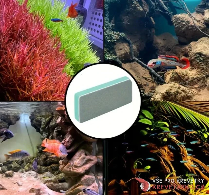 Nano houbička na čištění akvárií 2ks