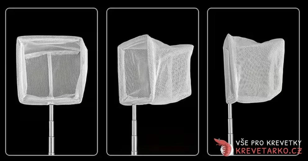Teleskopická akvarijní síťka 6,5 - 6,5 cm
