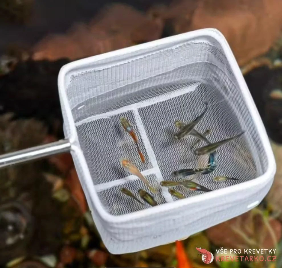 Teleskopická akvarijní síťka 6,5 - 6,5 cm